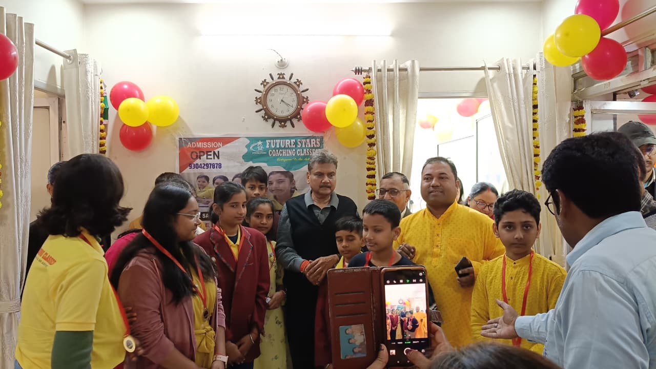 Future Stars students and teachers celebrating together