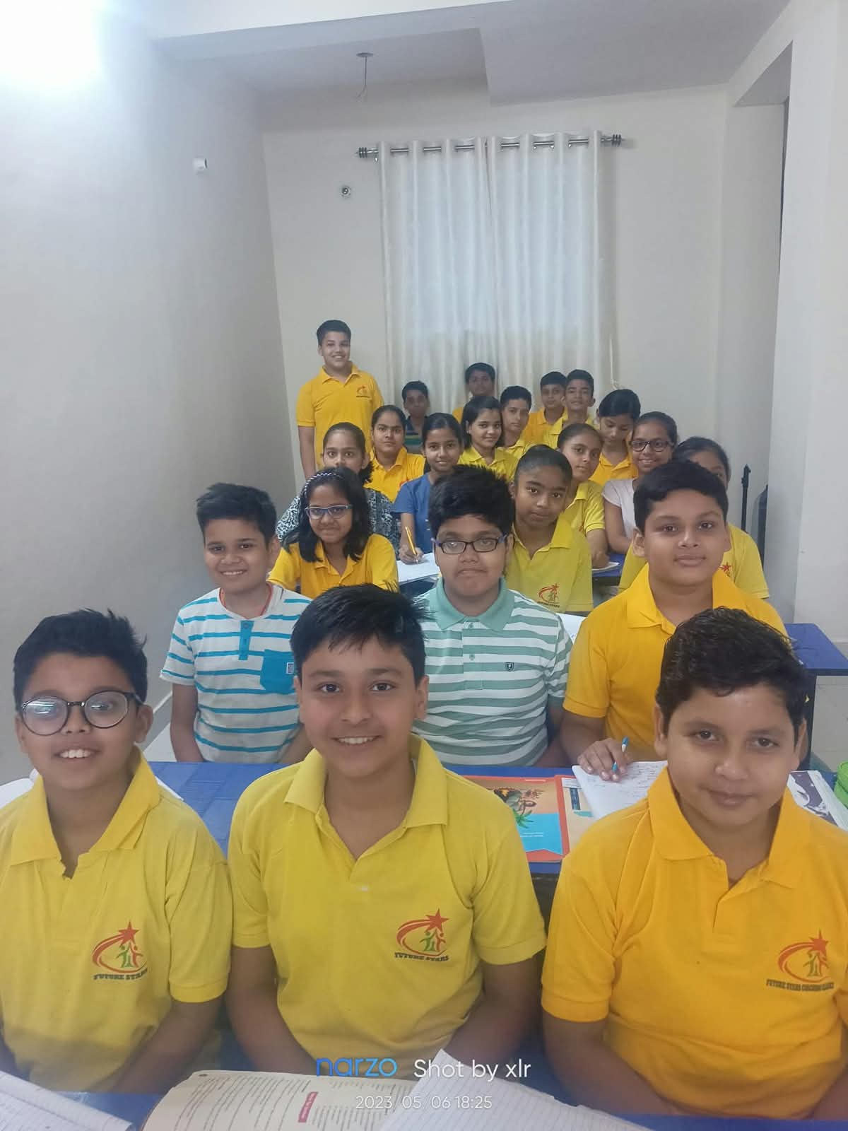 Future Stars students gathered in their classroom