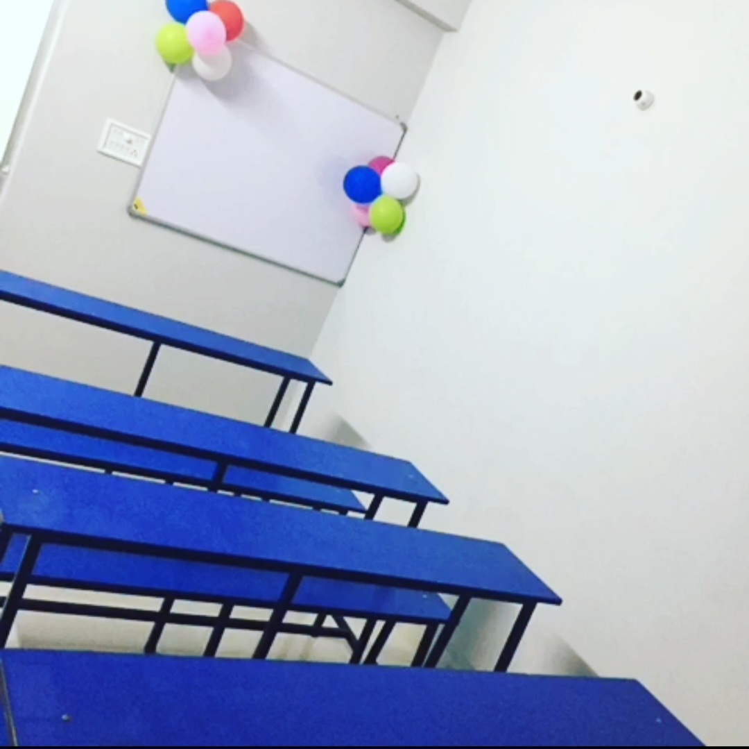 A decorated classroom ready for students
